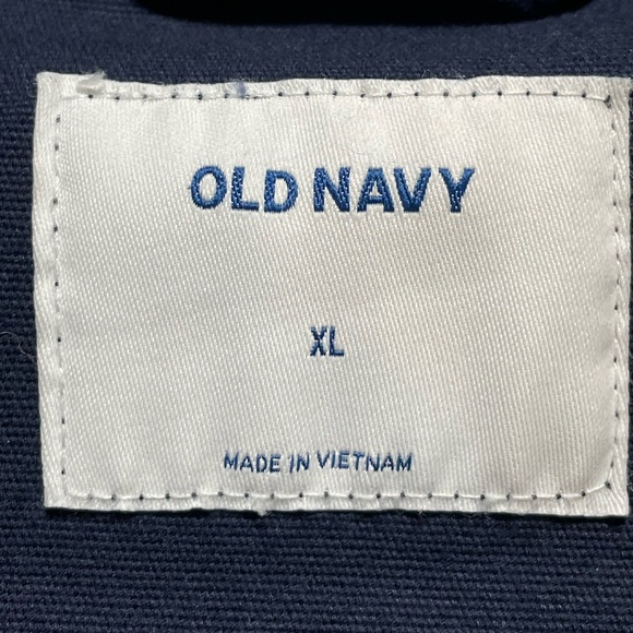 Old Navy Women’s Navy Blue Twill Utility Filed Jacket (Size: XL) - Picture 6 of 10